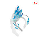 Punk Creative Gradient Blue Fish Ear Cuff Clip Earrings for Women Fash-f; H❤W