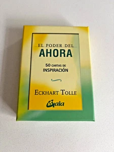 Tarjetas El Poder Del Ahora 50 Cartas de Inspiración Por Eckhart Tolle Español NUEVO - Imagen 1 de 8