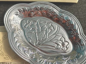 Vintage Lenox Butterfly Meadow 9" Small Tray Metalware New Lovely❤️ - Picture 1 of 4