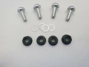 Lockhart Phillips Motorcycle License Plate Screw Kit Silver PN 101-141 - Bild 1 von 2