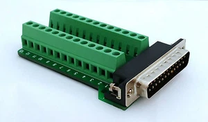 DB25 D-Sub 25-poliger Stecker Adapter RS-232 Breakout Board Stecker (D9) - Bild 1 von 8