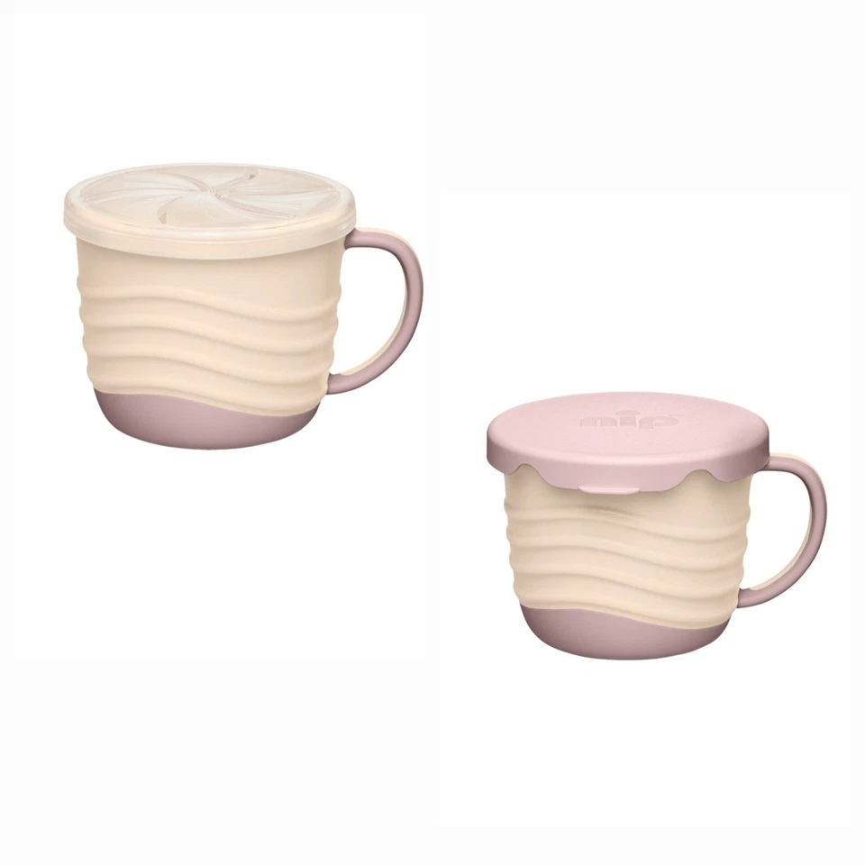 Babyzubehör, Snackbox rosa/beige, NEU - Bild 1 von 1