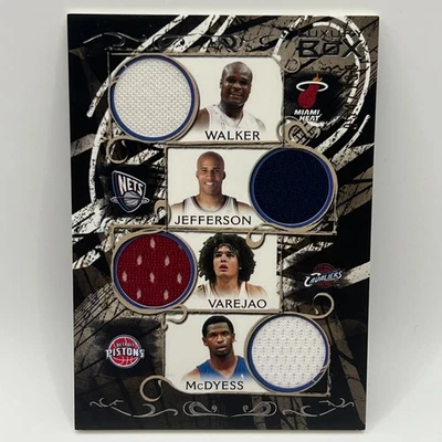 2006-07 Topps Luxury Box Quad Relics Walker/Jefferson/Varejao/McDyess #14 /199 - Image 1 of 2