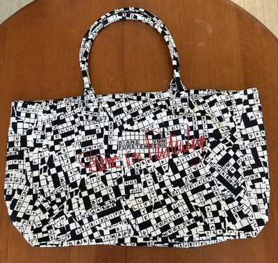 Diane Von Furstenberg DVF Crossword Puzzle 50th Anniversary Tote Bag - Image 1 of 4