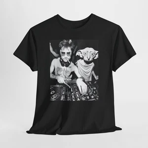 DJ Harry and Dobby T-Shirt, Music Lover Gift, Harry Potter Fan Shirt, Magical - Picture 1 of 13