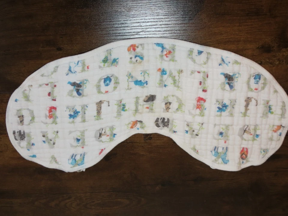 Aden + Anais Burpy Babero Alfabeto Animales Letras Unisex Muselina Bebé Eructo Paño Foto 1 de 2