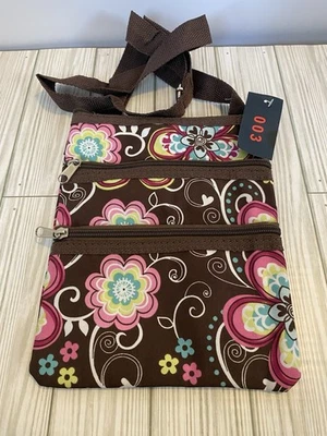 Bolso Bandolera Pequeño Multi Bolsillo Floral Bolsa Boho Hipster Bolso Organizador de Viaje Foto 1 de 4