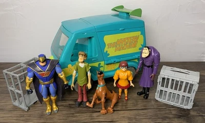 Scooby Doo Mystery Machine Toy Set & Figures Shaggy Velma Hanna Barbera - Image 1 of 4