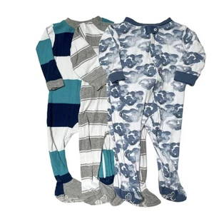 Burt's Bees Organic Footie Sleeper Bundle 6-9m - Picture 1 of 11