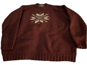 Vintage 2000s Abercrombie & Fitch Will Nylon Christmas Sweater Mens Size XL - Picture 1 of 3