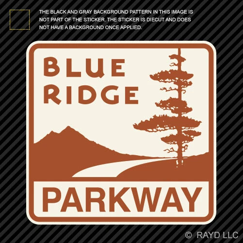 Pegatina vintage Blue Ridge Parkway parque nacional virginia va north Carolina v2 Foto 1 de 1