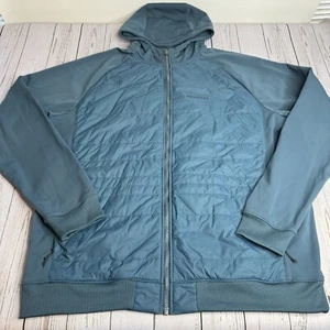 Merrell Select Warm Full Zip Quilted Puffer Jacket Coat Womens XXL Teal - Picture 1 of 11