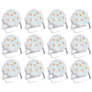 (12) Rockville RockPAR50 WHT LED RGB Compact Par Can DJ/Club DMX Wash Lights - Picture 1 of 11