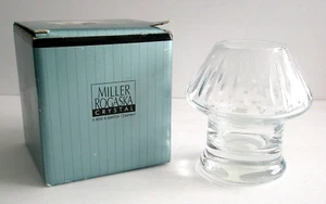 Rogaska Crystal Soho Mini Hurricane Candle Lamp EUC  Cottagecore - Picture 1 of 11