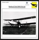 Uk Boulton & Paul Sidestrand Bi-Plane Medium Bomber Warplane Aviation Card