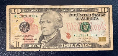 October 30th 1929 Birthday Anniversary Bill $10 US Dollar Note *L@@K* 10-30-1929 - Image 1 of 2