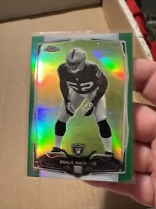 2014 Topps Chrome Green Refractor #184 Khalil Mack Raiders RC Rookie