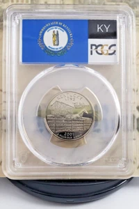 2001-S State Label Quarter - Kentucky - PCGS PR70DCAM - Top Grade! 8159 - Picture 1 of 5