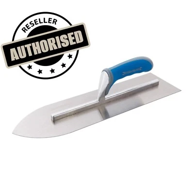 Silverline 651591 Carbon Steel Blade Soft-Grip Flooring Trowel - 400x115mm - Image 1 of 4