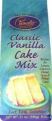 Pamela's Products Gluten Cake Mix Classic Vanilla 21 Oz