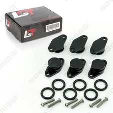 Drallklappen Set 4x 22mm schwarz Ansaugbrücke mit O-Ring Dichtung für BMW E60