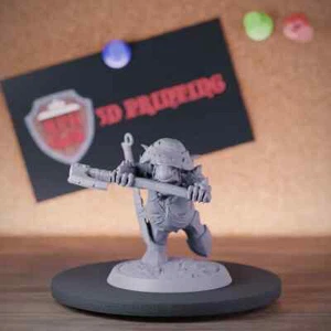 Goblin Axe Soldier Miniature HobgoblinMonster Mini Dungeons and Dragons Mini DnD - Picture 1 of 8