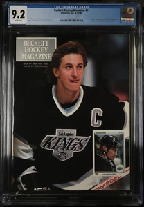 Beckett Hockey Magazine #1 CGC 9.2 Wayne Gretzky - Picture 1 of 2