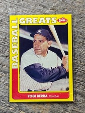 1990 Swell Baseball Greats Yogi Berra New York Yankee Card #8