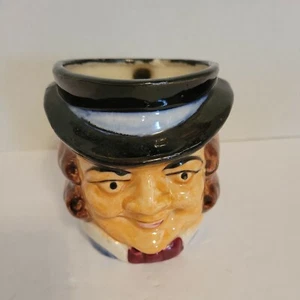 Vintage Face Mug Cup Colonial Business Man Ceramic Pottery Made In Japan 4" - Picture 1 of 6