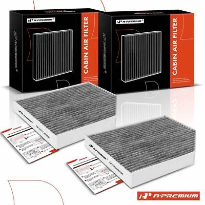 A-Premium 2Pcs Activated Carbon Cabin Air Filter for Audi A4 09-16 A5 Quattro - Image 1 of 4