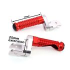 FOR DUCATI MONSTER S4RS 06-08 07 RED MPRO 25MM LOWER FRONT FOOT PEGS