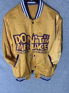 Headgear Classics Nostalgia Jacket DON'T BE A MENACE Mens L Wayans Bros Loc Dog - Picture 1 of 3