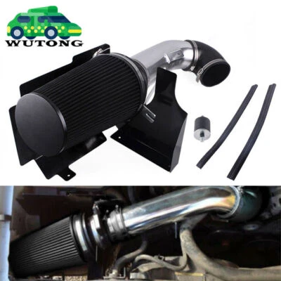 Sistema de admisión de aire frío negro + protector térmico para 99-06 GMC/Chevy V8 4,8 L/5,3 L/6,0 L Foto 1 de 4