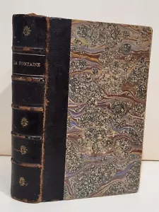 Fables Et Oeuvres Diverses De J. La Fontaine 1800's Walckenaer French Leather - Picture 1 of 9