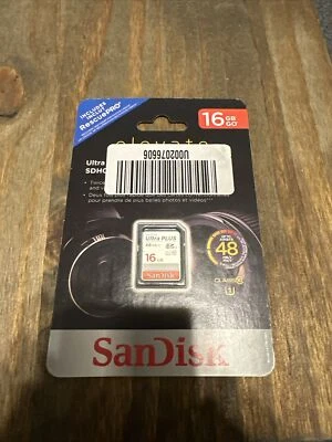 San Disk Ultra Sdhc Uhs - I Card 16gb  New Free Shipping - Image 1 of 2