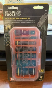 Klein Tools 65618 KNECT Flip-10 Heavy-Duty Deep-Well Impact Socket Set SAE~NEW! - Picture 1 of 1