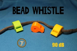Bead Whistle Set | 3D Printed Outdoor Safety Accessory for Clothing, Backpacks - Picture 1 of 3