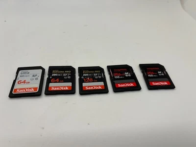 (5) SD Memory Cards  (2) 256gb - Image 1 of 3