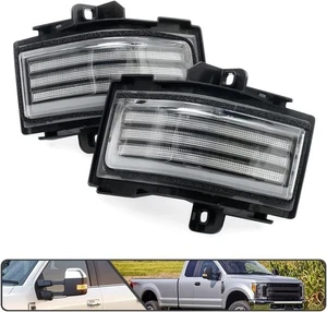 Luz marcadora LED secuencial para espejo retrovisor lateral 2 piezas para Ford F150 2015-2023, F250 F350 - Imagen 1 de 8
