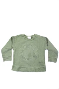 Stella McCartney Childrens Boys Long Sleeves Sweatshirt Green Cotton Size 4 - Picture 1 of 3