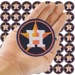 Wholesale Texas Houston Astros Baseball Logo Size 3.0"x3.0" Sew Iron on Patches - Picture 1 of 12