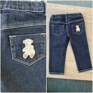 Gucci Jeans Denim Junge Mädchen Baby Hose 12-18 Monate alt - Gucci Bär Logo & Knopf - Bild 1 von 15
