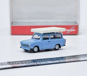Trabant 601 Universal with Roof Tent-Blue Herpa 1:87 - Picture 1 of 8