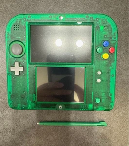 Nintendo 2DS Pokemon Clear Green Limited Console only Tested w/ Stylus Rank:A - Picture 1 of 3