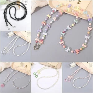 Beaded Pearl Strap Crossbody Chain Sling Bag Chain Bag Accessory - Picture 1 of 17
