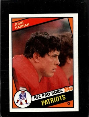 1984 Topps #137 John Hannah New England Patriots - Image 1 of 2