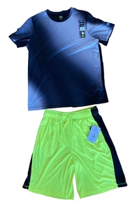 NEW boy XXL 18 active t-shirt & core shorts basketball sport athletic clothes #1 - Picture 1 of 10
