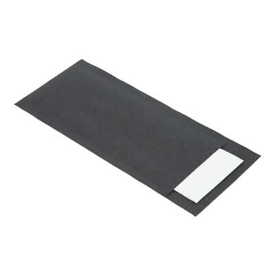 Europochette Cutlery Pouch In Black With White Napkin - Pre Folded - Pack Of 500 • 70.87£