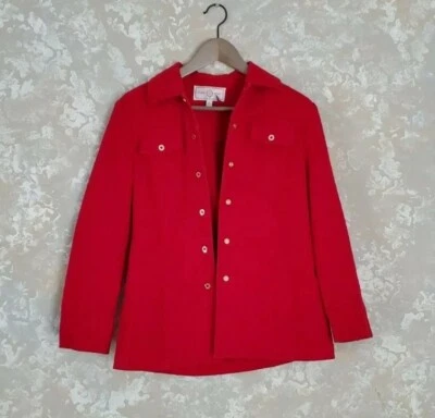 Chaqueta St John Sport by Marie gris rojo oro acento talla P (2-4) Foto 1 de 4