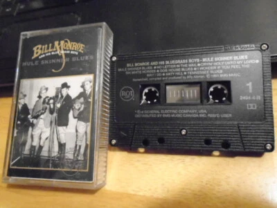 RARE OOP Bill Monroe & His BlueGrass Boys CASSETTE TAPE Mule Skinner Blues 16trx - Image 1 of 2